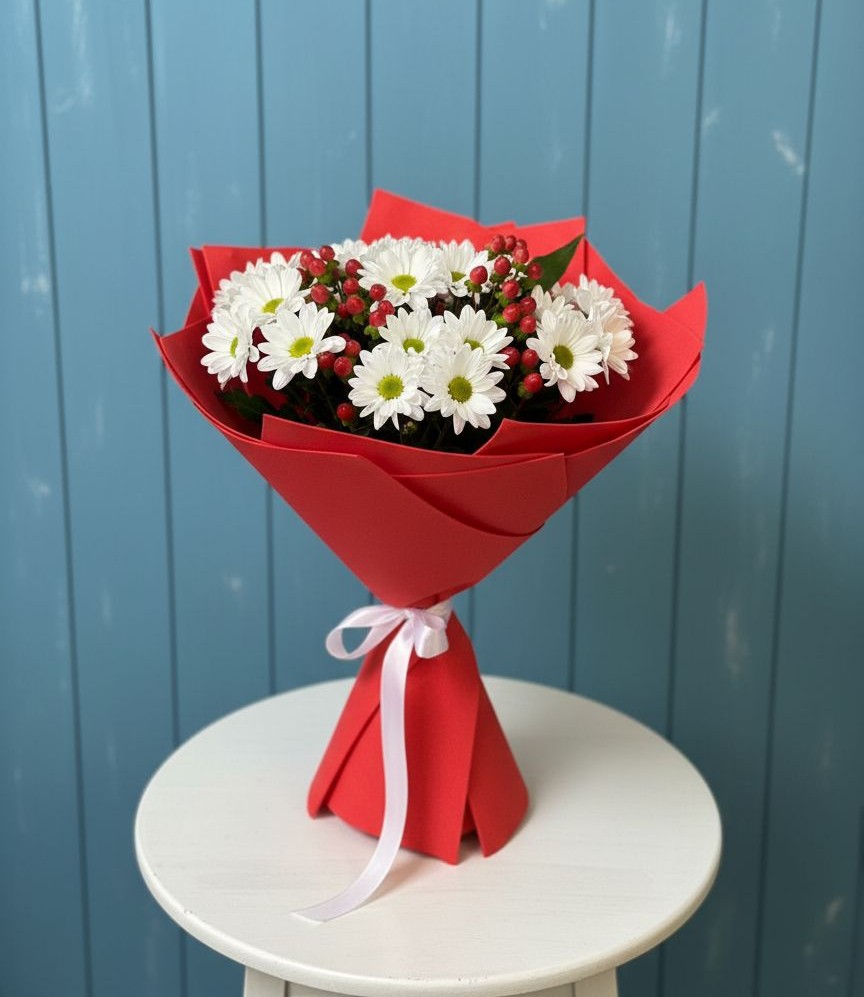 Букет цветов из: Хризантемы в Уренгое