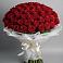 Букет 101 Красная роза Блэк Мэджик в Уренгое