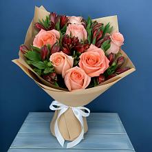 Букет цветов из:  Розы и Альстромерии #REPLACE_PRED# Уренгое