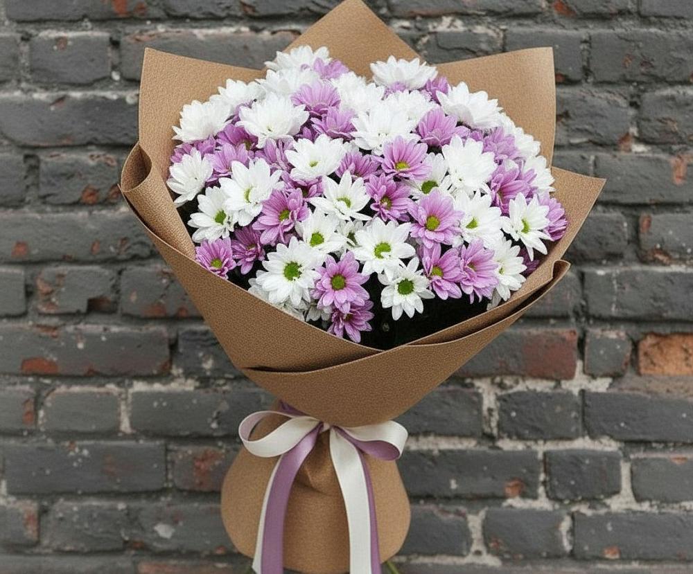 Букет цветов из: Хризантемы в Уренгое