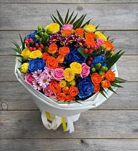 Букет цветов из:  Розы и Хризантемы в Уренгое