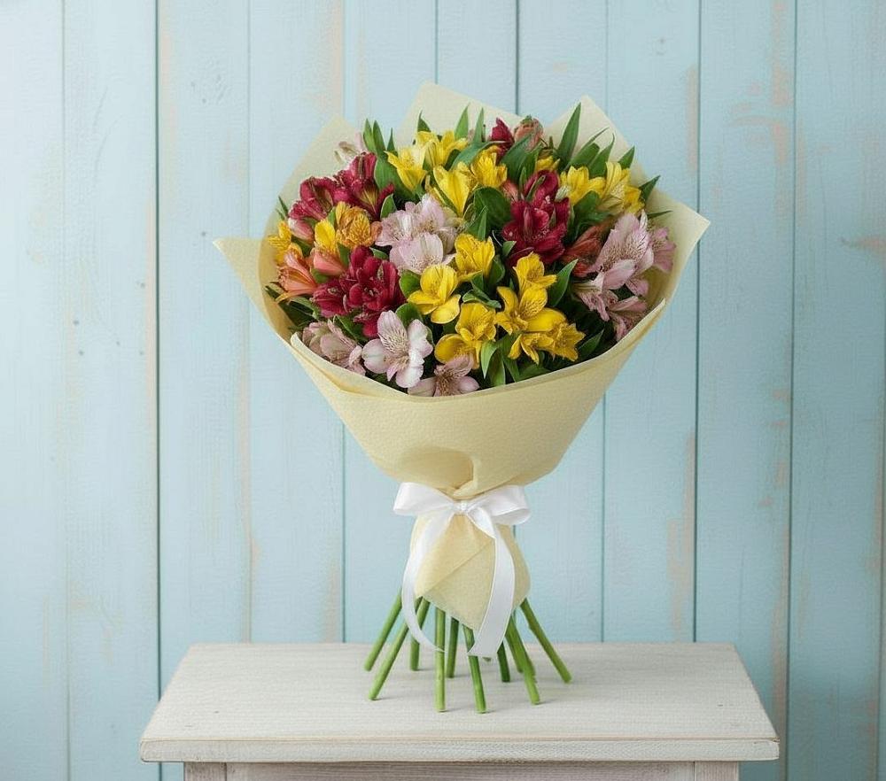 Букет цветов из: Альстромерии в Уренгое