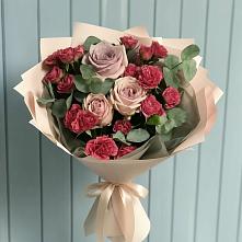 Букет цветов из:  Гвоздики и Розы #REPLACE_PRED# Уренгое