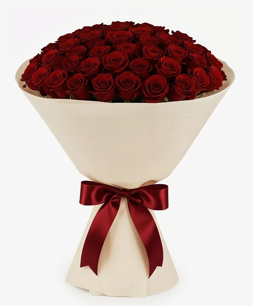 Букет 101 Бордовая роза Блэк Бакарра в Уренгое